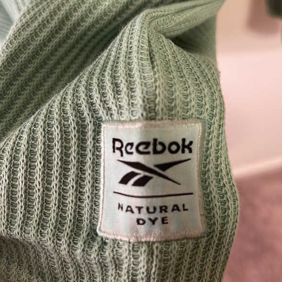 Light Green Thermal Textured Reebok Sweater - Picture 4 of 4